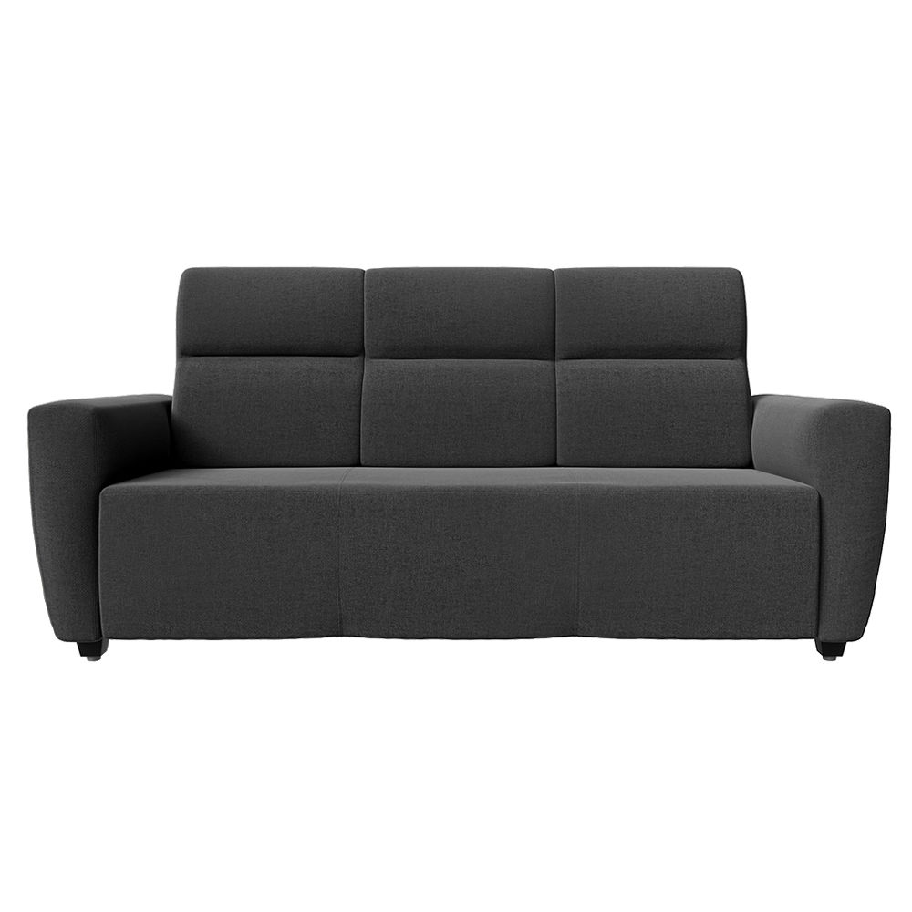 Wakefit Belize sofa-Three seater Reflection Charcoal Grey